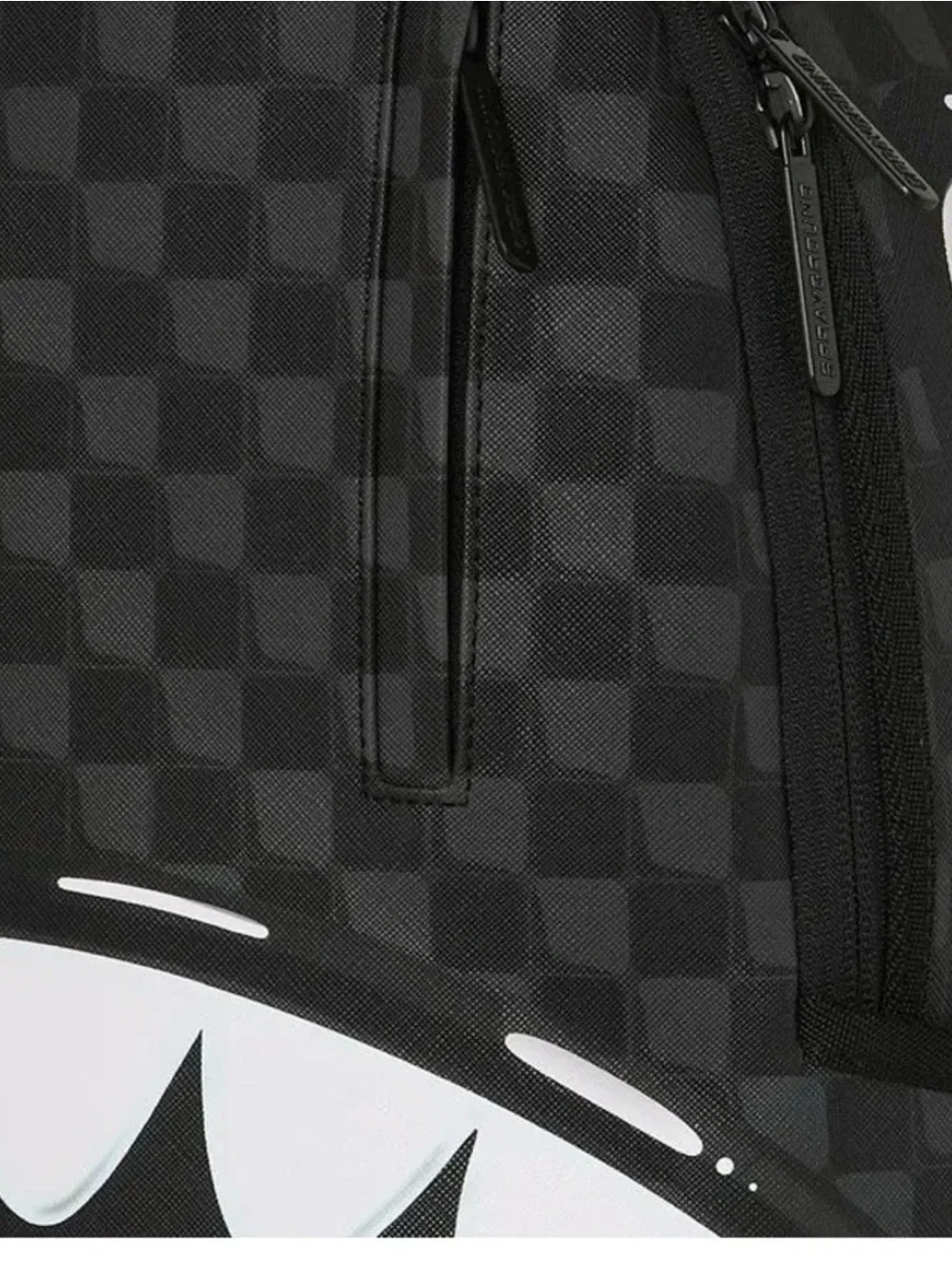 Sprayground Sharks In Paris Balloon Backpack Unisex Black Shoulder Strap SPR245